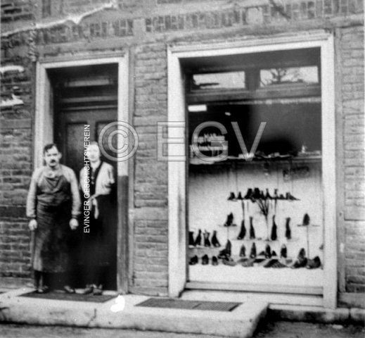 Schuhgeschäft Kohlhage, Evinger Straße 188. Um 1930