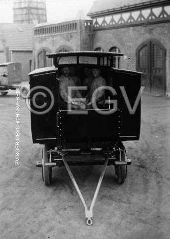 Mannschaftswagen der Grubenwehr Minister Stein, um 1926