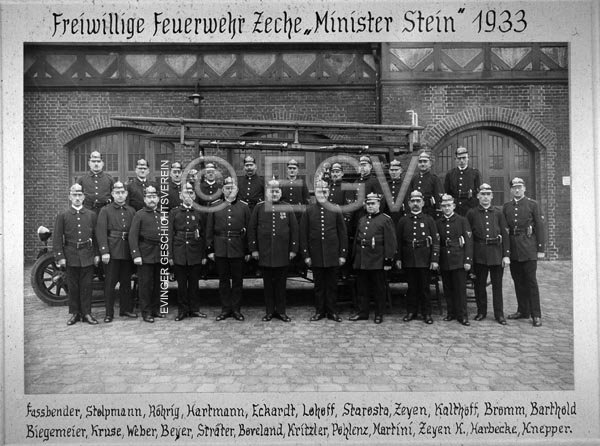 Freiwillige Feuerwehr Minister Stein, um 1933